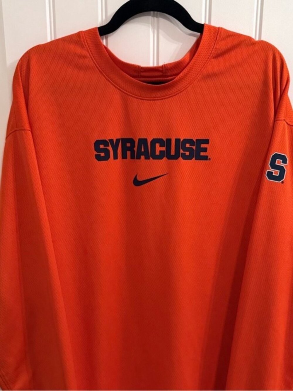 Nike Syracuse Orange Dri-FIT Pullover Sweatshirt Men’s XXL Orange Long Sleeve - Picture 3 of 9